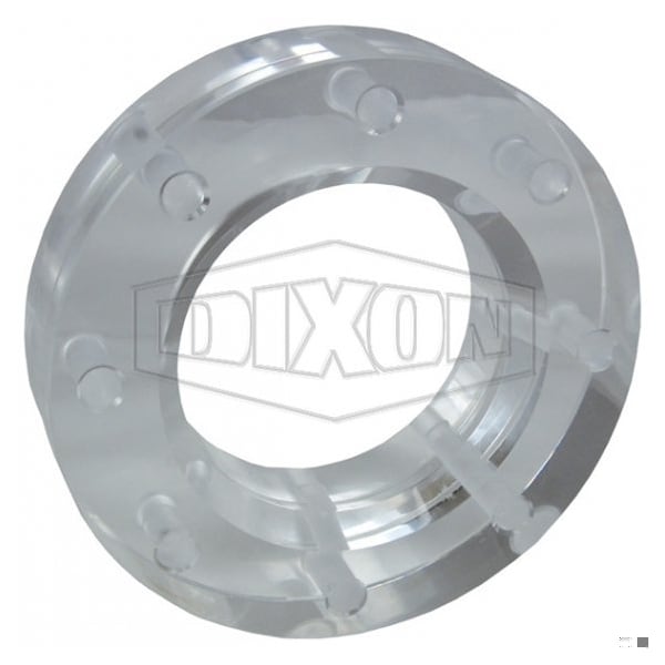 Dixon 1 Side Beveled Flanged Sight Flow Indicator, 1-3/4 in dia Sight, 3 in TTMA Connection, 150 psi Worki TT3ASG - main